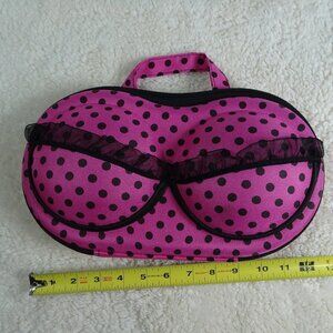 Brazier Pink/Black Lace Purse Carrying Case